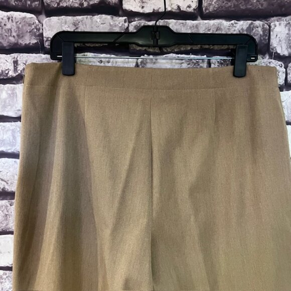 Talbots Khaki Colored Classic Side Zip Slim Dress Pants Size 14 - Picture 6 of 8